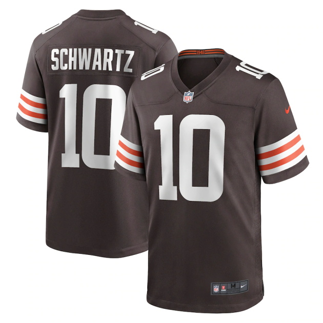 mens nike anthony schwartz brown cleveland browns game jersey